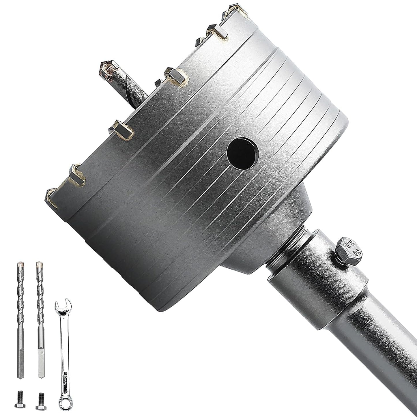 4-1/8 inch Concrete Hole Saw with SDS Plus Shank for Drilling