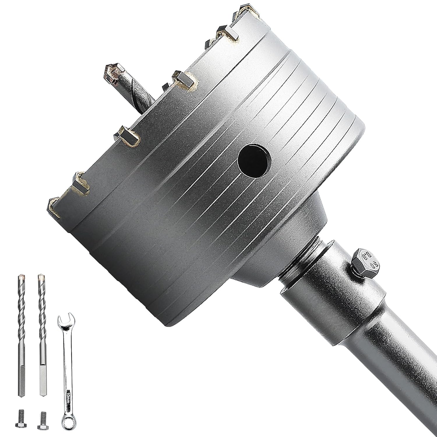 4-1/8 inch Concrete Hole Saw with SDS Plus Shank for Drilling