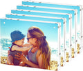 Acrylic Picture Frames 6x8 5 Pack - Clear Double Sided Magnetic