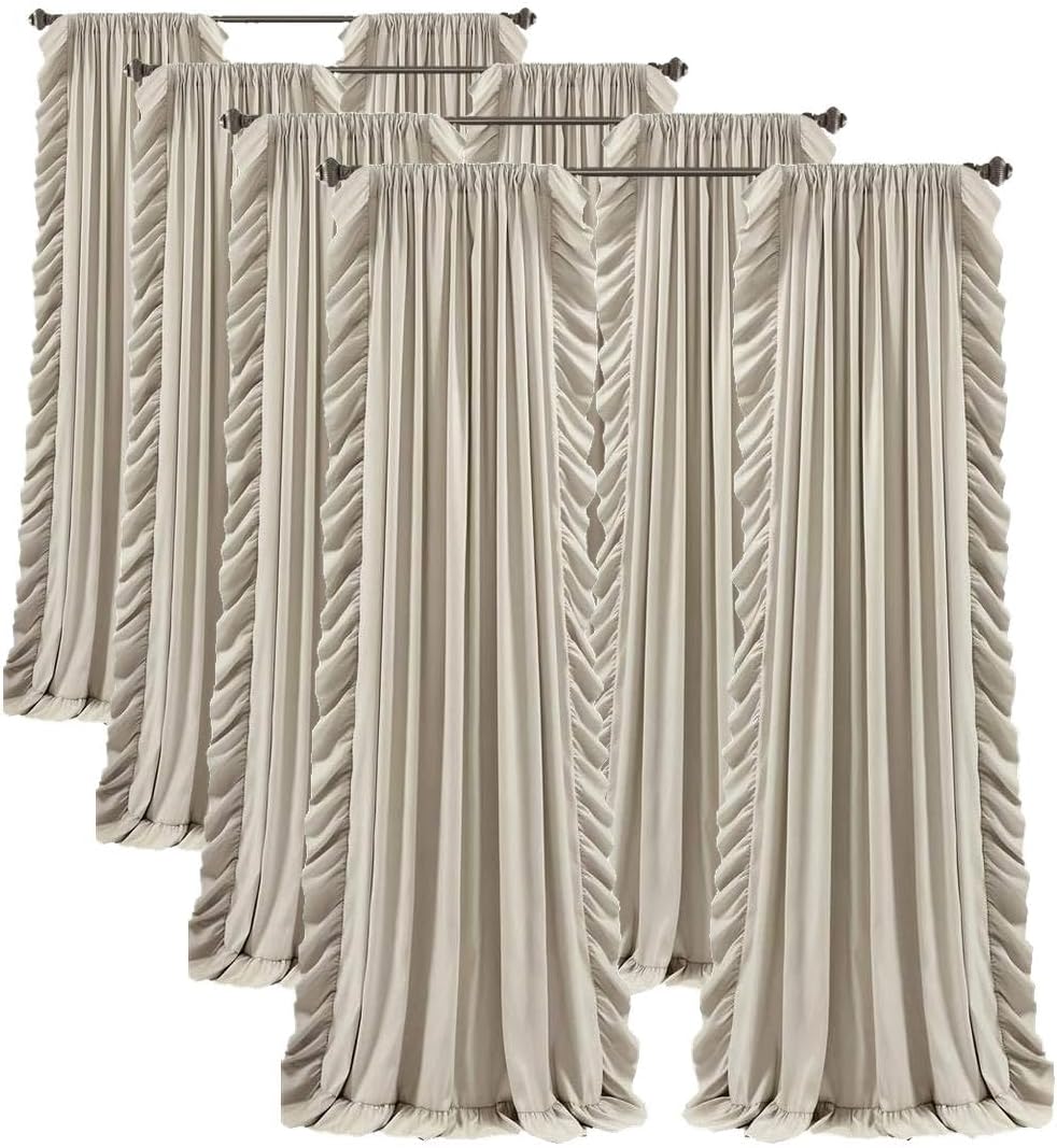 Lush Decor Reyna Ruffle Curtains for Elegant Home Styling