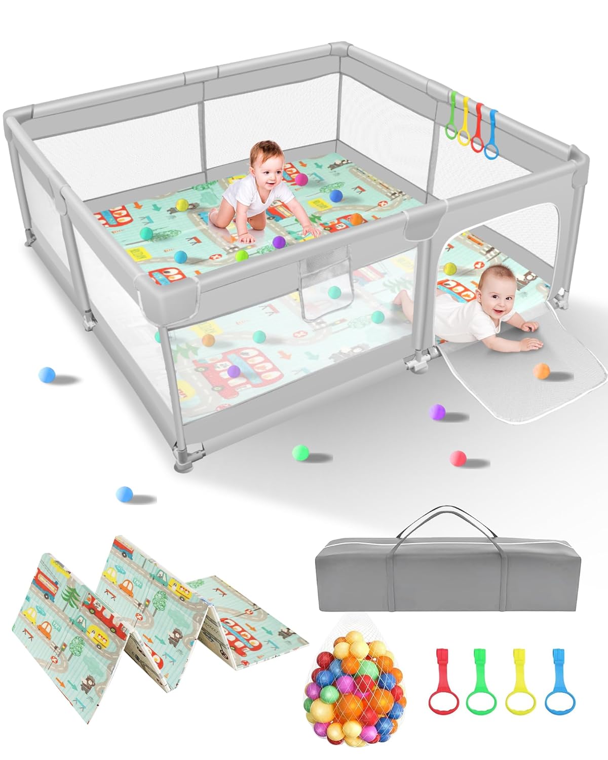 Safe & Spacious KFM Baby Playpen: Non-Toxic, BPA-Free