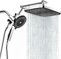 High Pressure Rain Shower Head with Handheld Spray Combo - Strong Flow