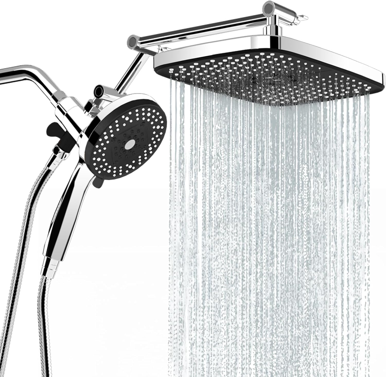 High Pressure Rain Shower Head with Handheld Spray Combo