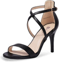 IDIFU Women's 3 in Dressy Ankle Strap Strappy Heels - Comfortable 3 in