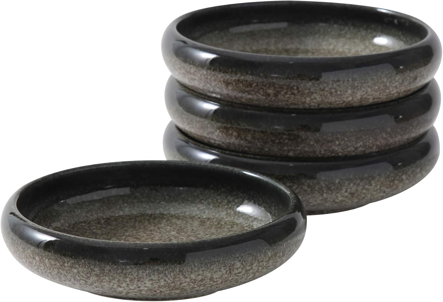Uaral Appetizer Plate Set of 4, 5.5 inch Stoneware Dishes
