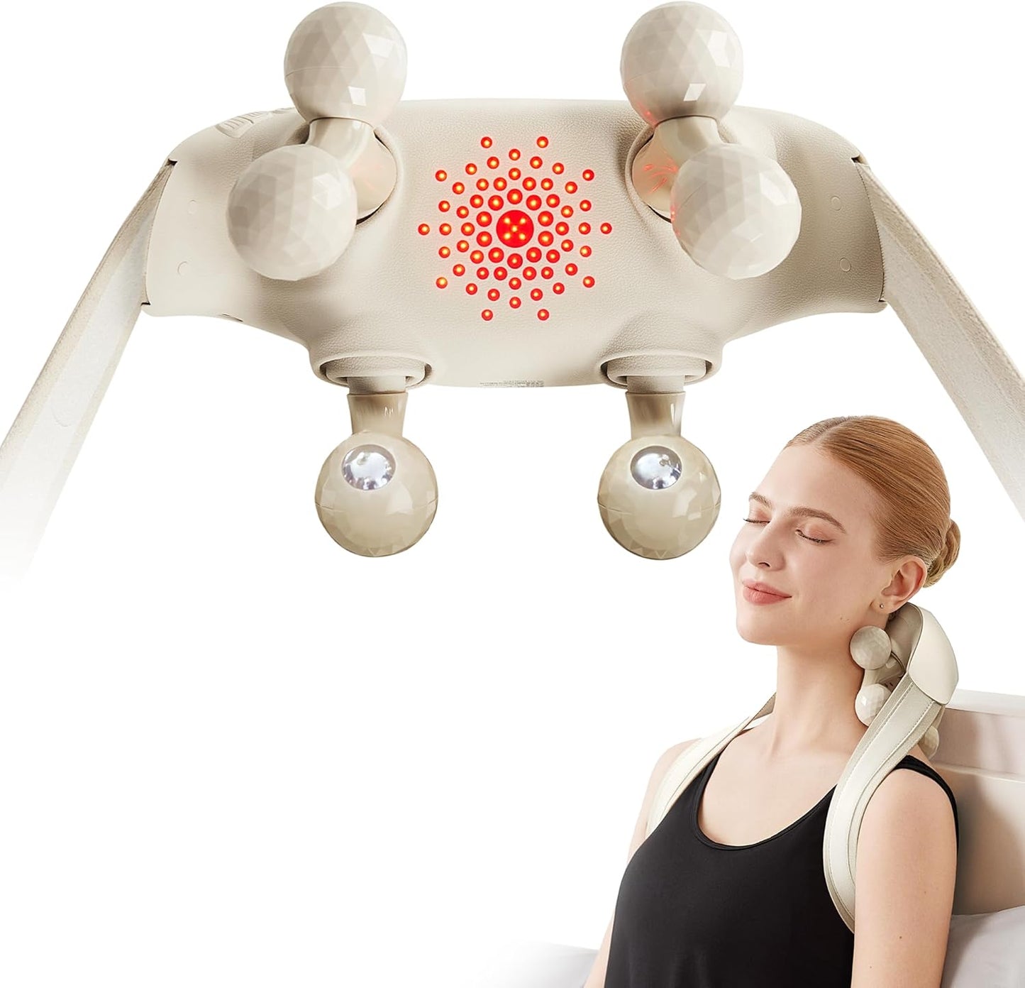 SKG Cordless Neck Massager for Pain Relief with Heat H7 Ultra