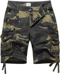Women Bermuda Cotton Cargo Shorts with Multi Pockets - Casual Knee