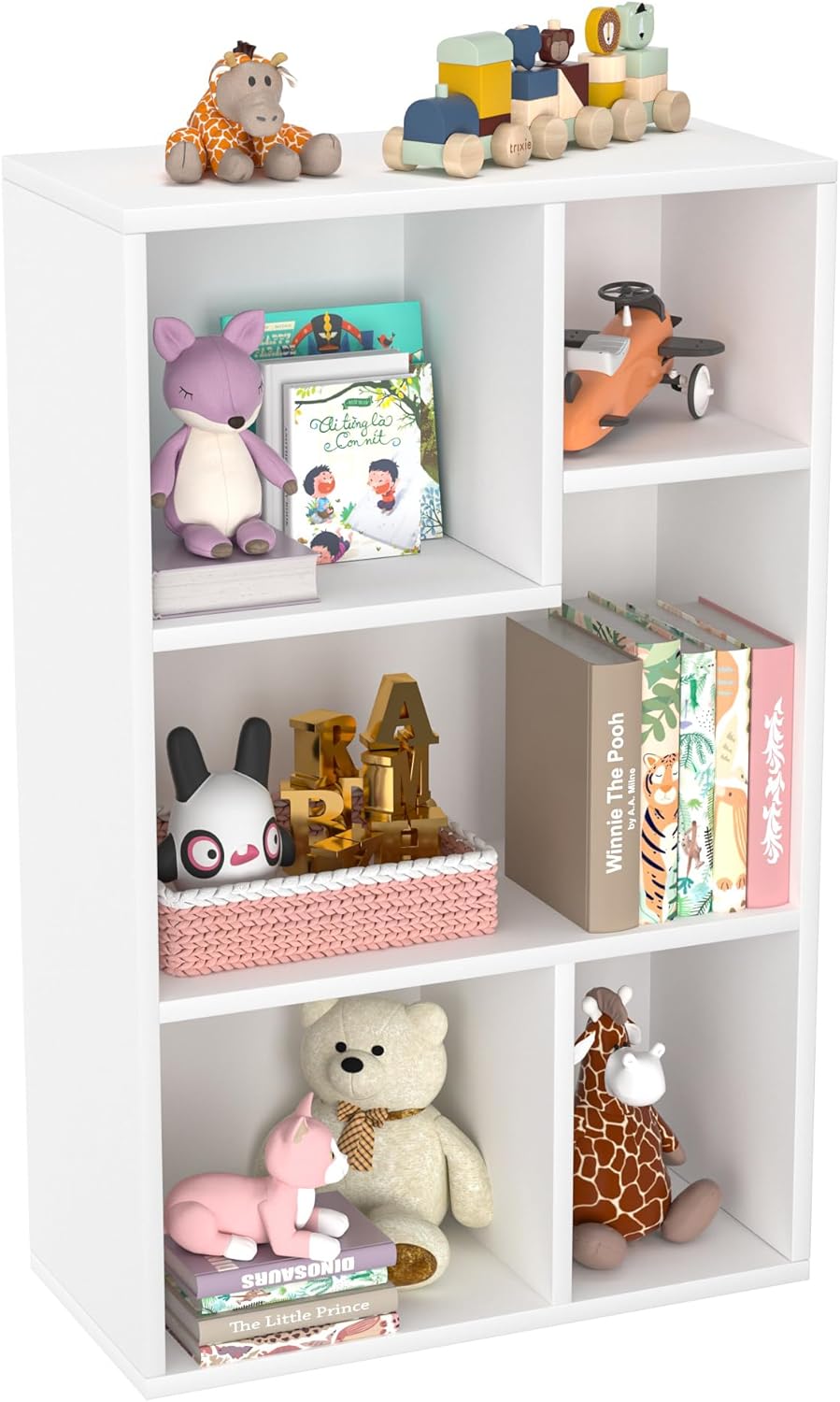 VECELO 5 Cube Modern Bookcases for Stylish Home Organization