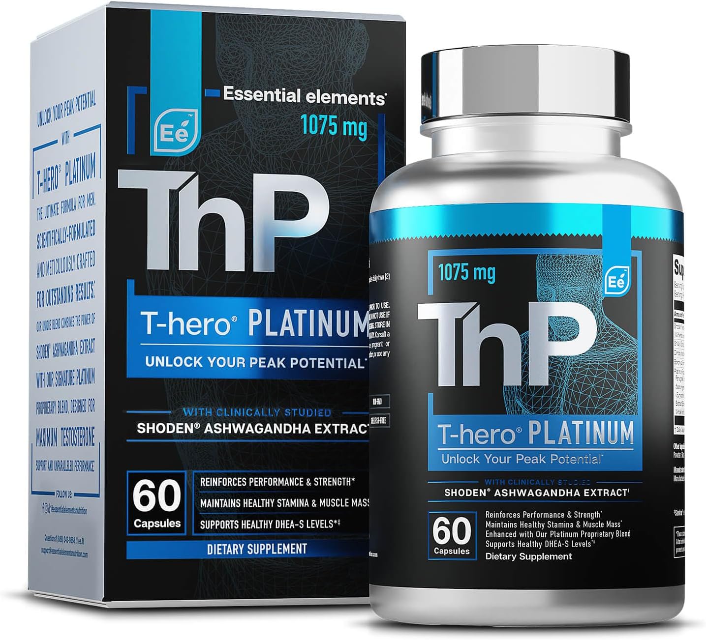 T-Hero Platinum Male Health Supplement for Muscle Growth Support