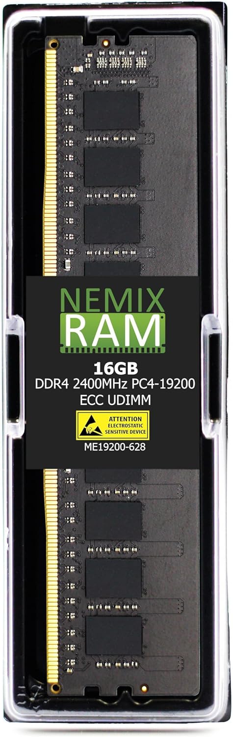 NEMIX RAM 16GB DDR4 2400MHZ ECC UDIMM for Supermicro Servers
