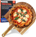 KitchenStar 16-Inch Acacia Wood Pizza Peel - Large Wooden Pizza Peel