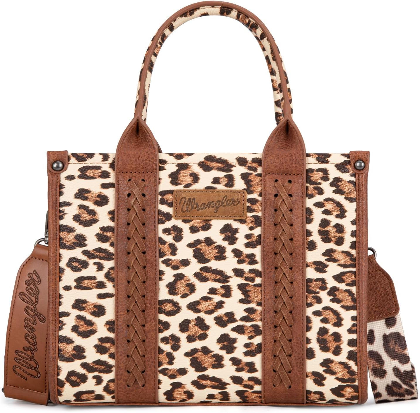 Wrangler Cow Print Tote Bag for Women - Stylish Western Purse