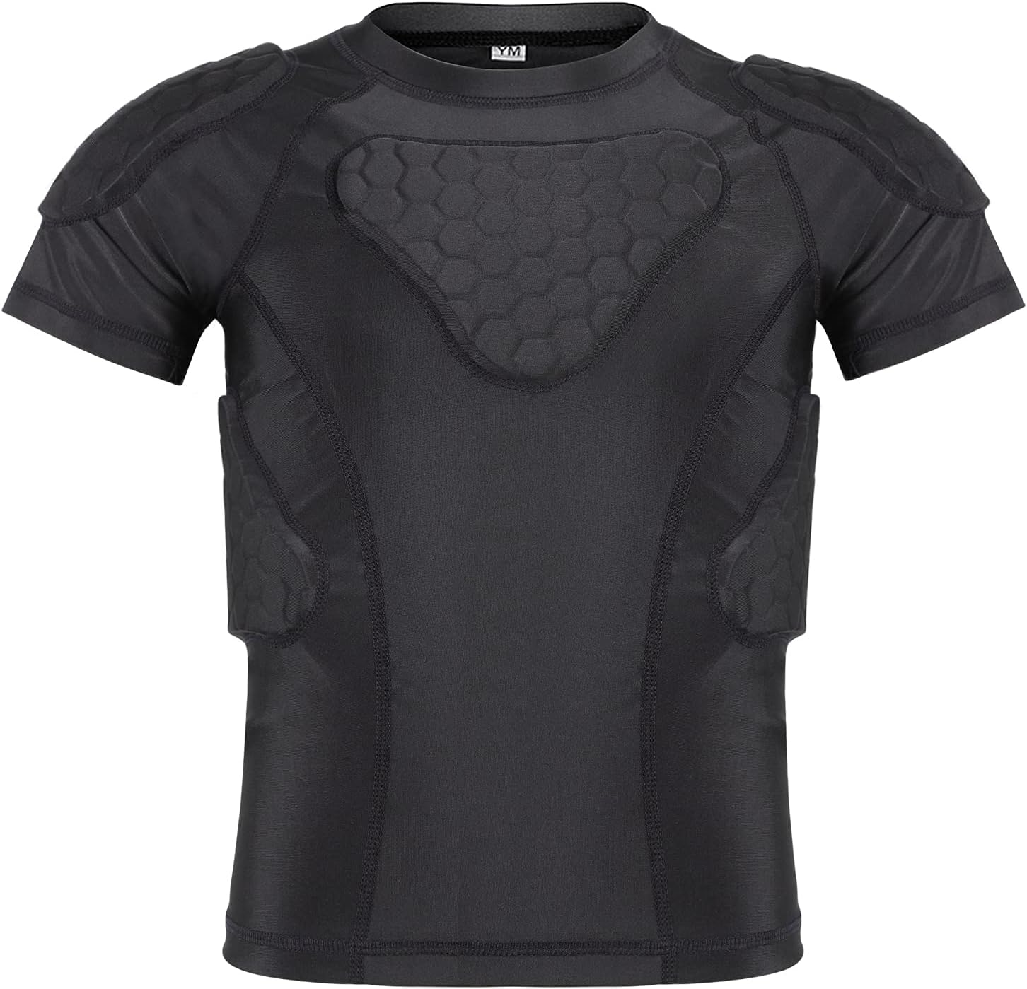 Youth Padded Compression Shirt for Football and Baseball Gear