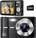 Qumcou 50MP HD Kids Camera with Zoom & Anti Shake