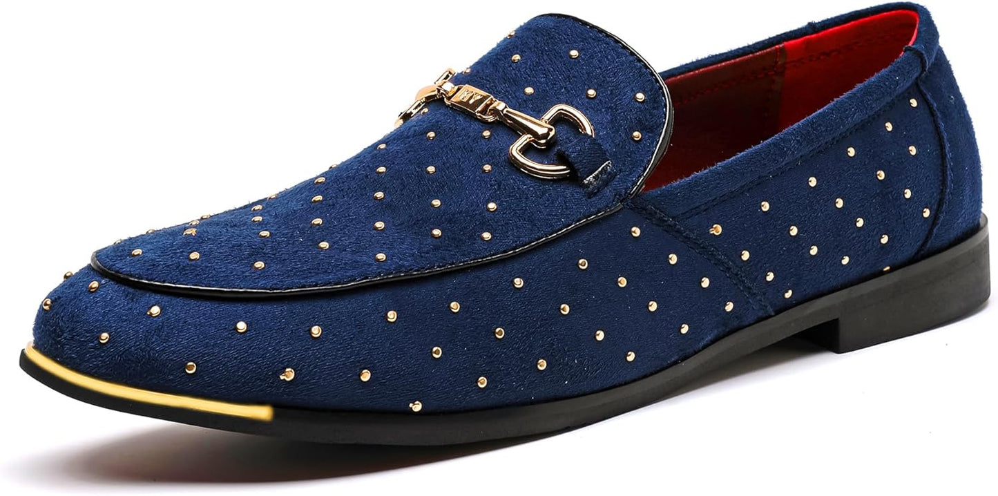 Luxury Velvet Penny Loafer Shoes for Men - Stylish Comfort
