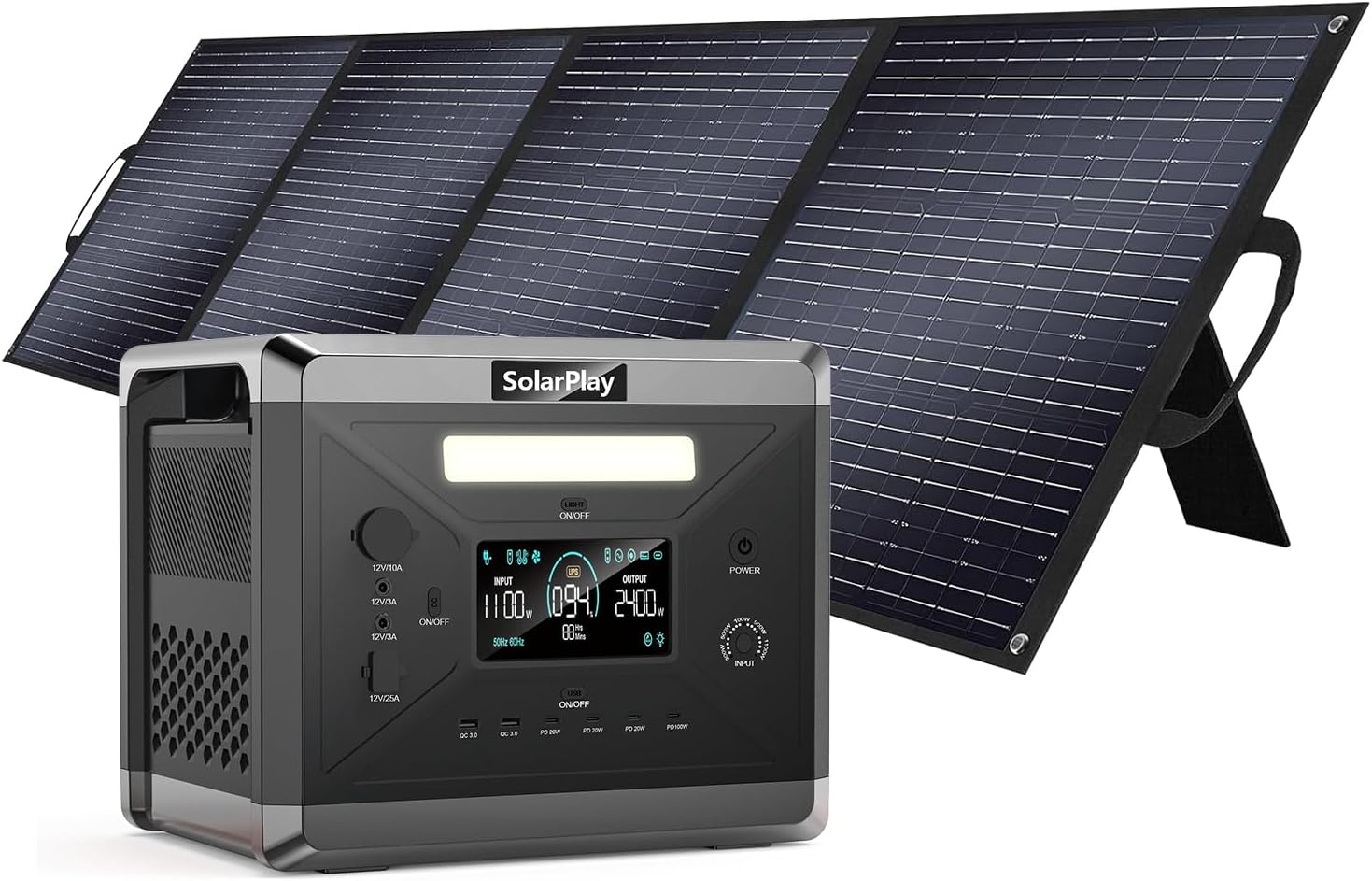 Supercharged SolarPlay 2400W: Ultimate Backup Power