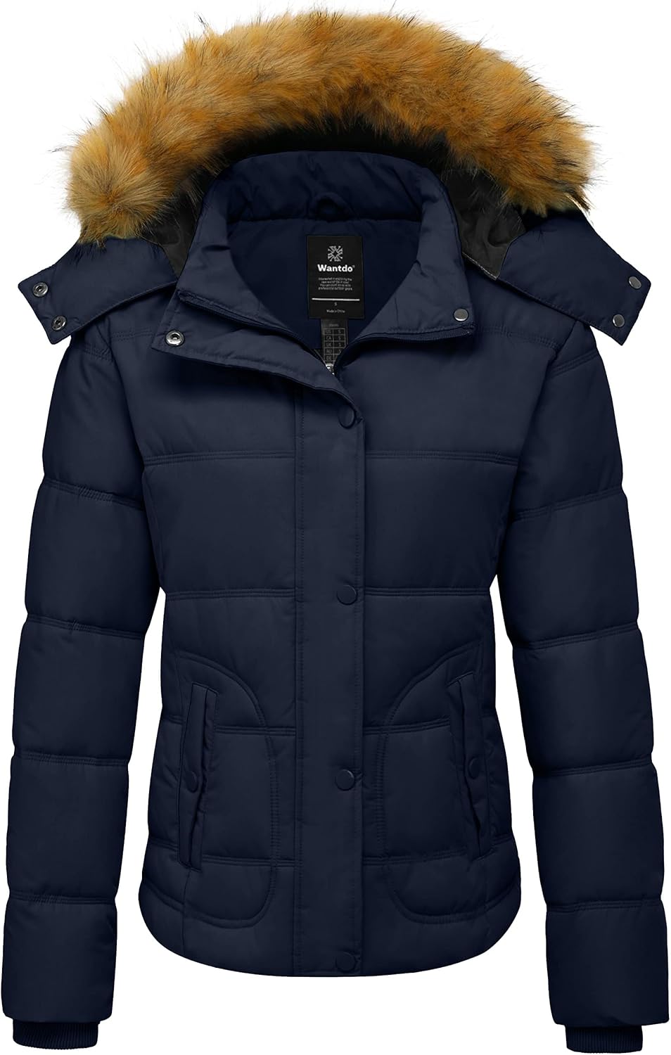 Wantdo Women's Hooded Winter Coat - Thicken Quilted Puffer Jacket