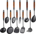 18/10 Stainless Steel Utensils Set with Rosewood Handles - 10-Piece