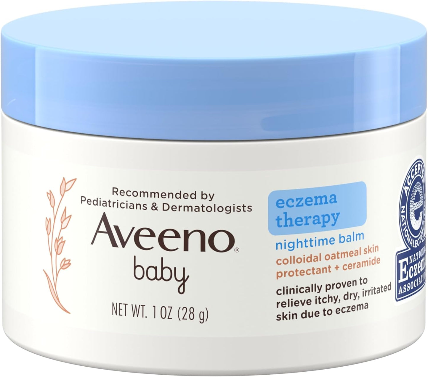 Aveeno Eczema Therapy Night Balm 1 oz - Soothes Baby's Skin