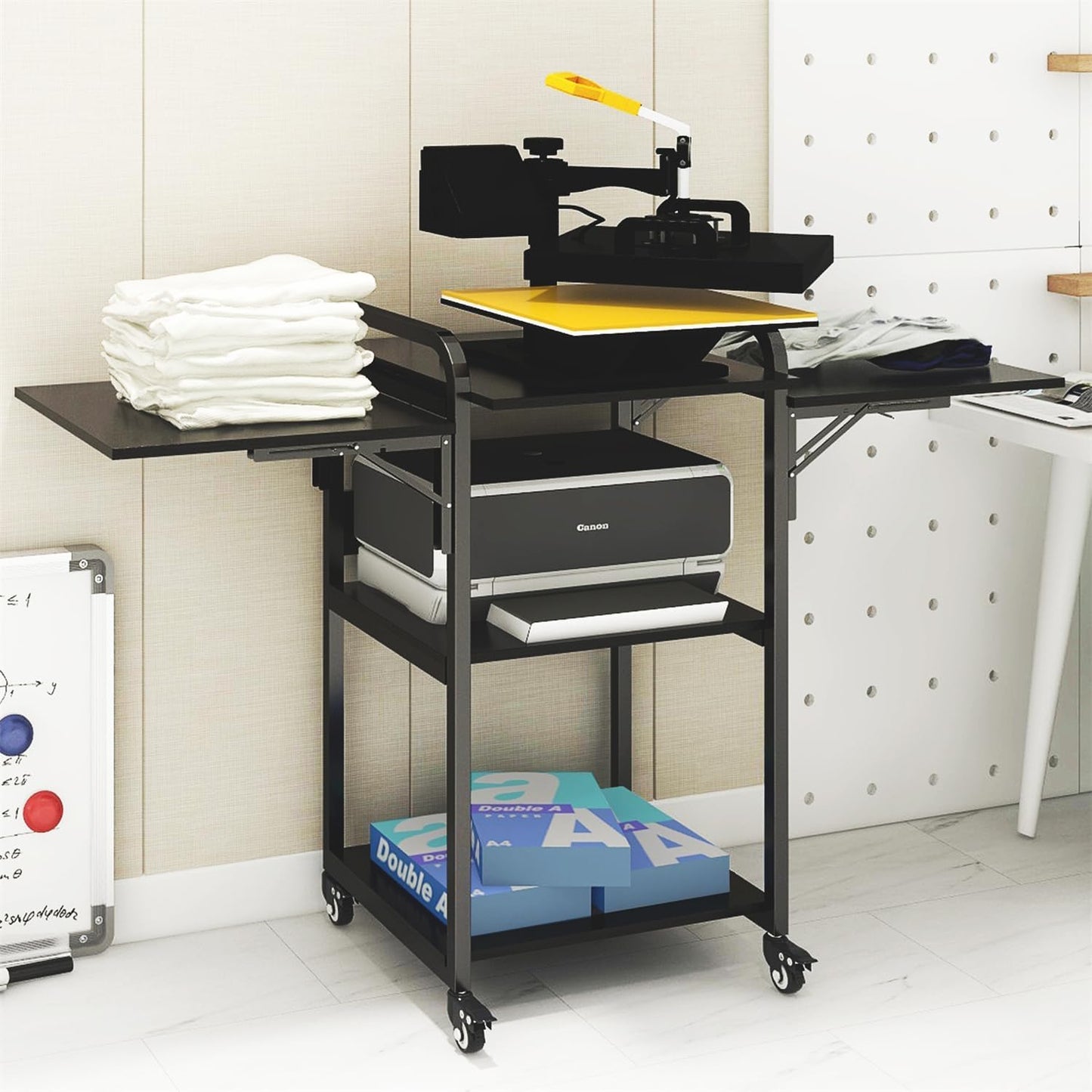 PUNCIA 3 Tier Foldable Movable DIY Heat Transfer Press Stand