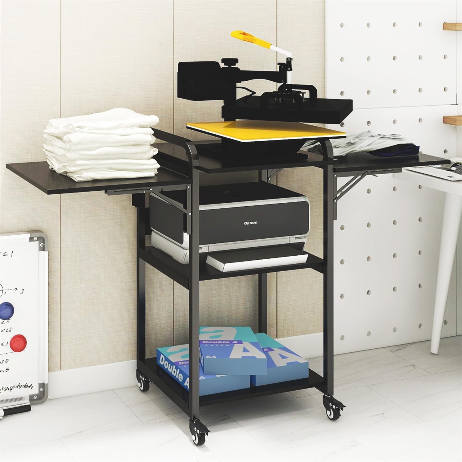 PUNCIA 3 Tier Foldable Movable DIY Heat Transfer Press Stand