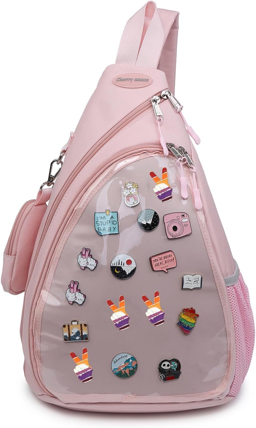 Kawaii Ita Bag for Pin Display - Stylish Oxford Backpack