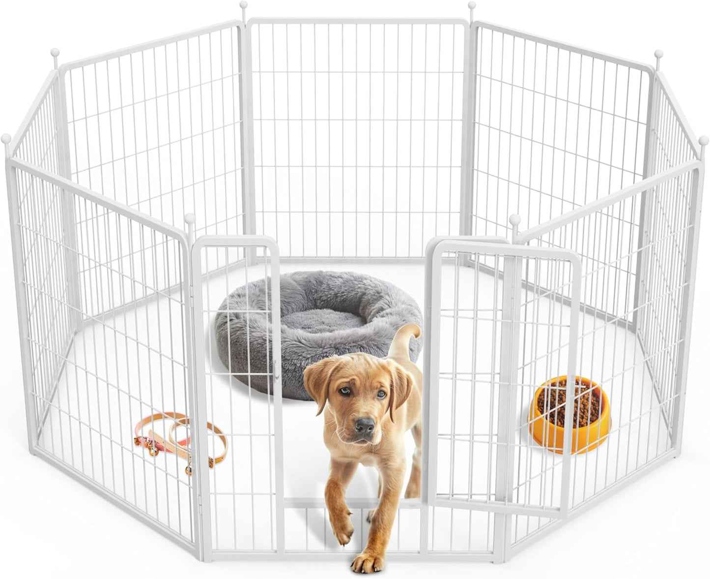 Heavy Duty Dog Playpen with Anti-Rust Coating for Pets