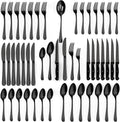 Tribal Cooking 49 Piece Silverware Set - Service for 8 with Polished