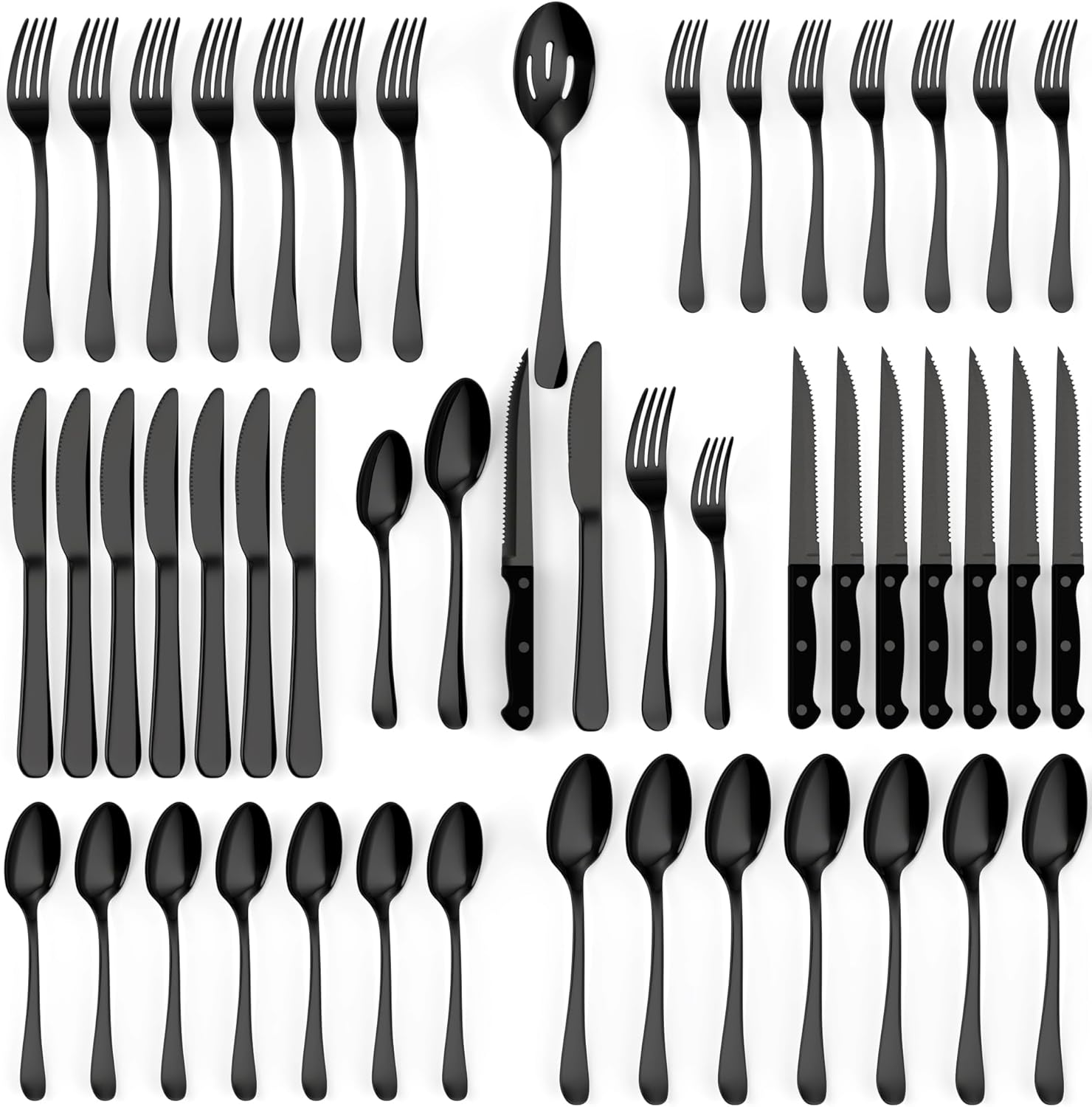 Tribal Cooking 49 Piece Silverware Set - Elegant Dining Upgrade