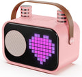 Karaoke Machine for Kids Adults - Portable Bluetooth Speaker with 2