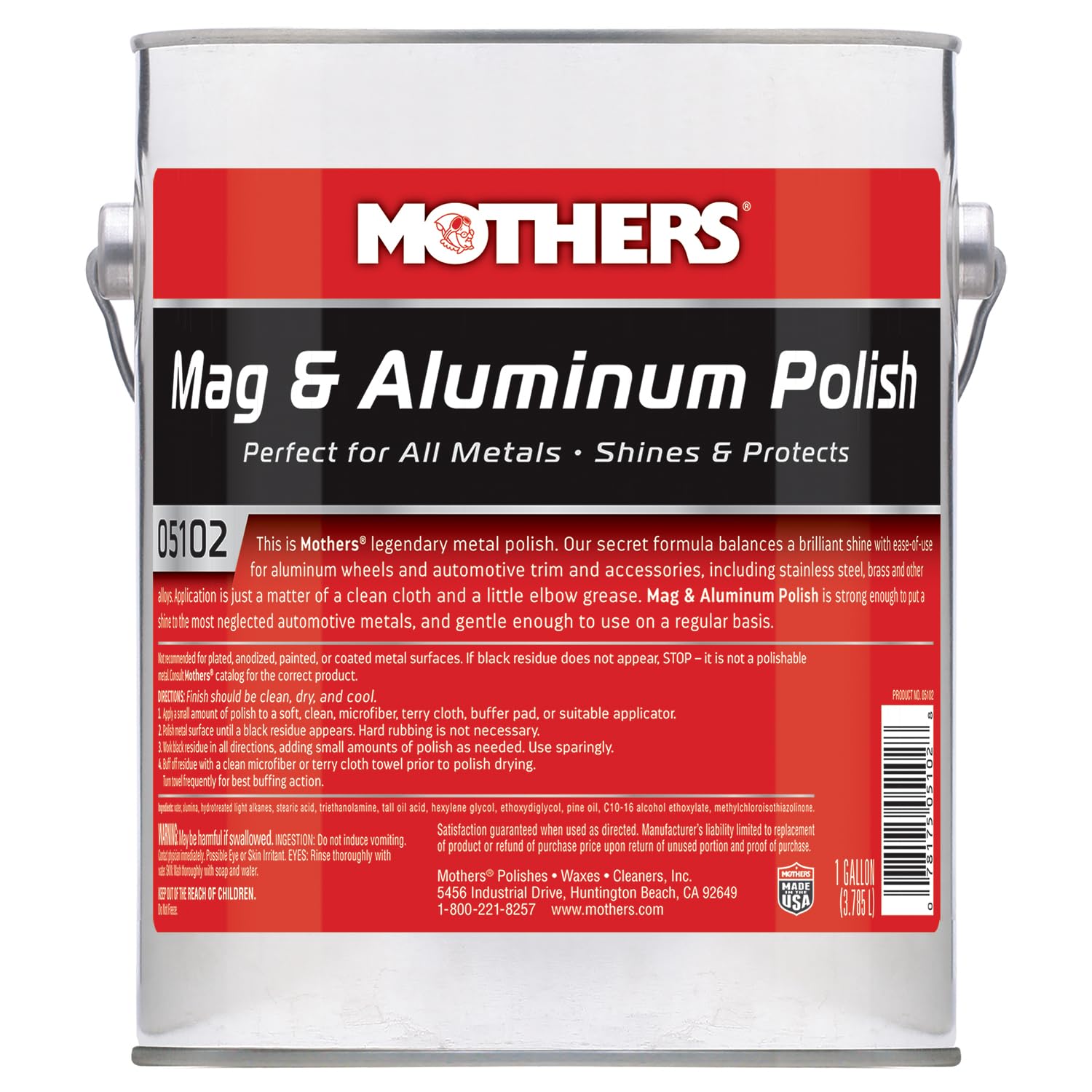 Mothers Mag & Aluminum Polish - 1 Gallon for a Brilliant Shine