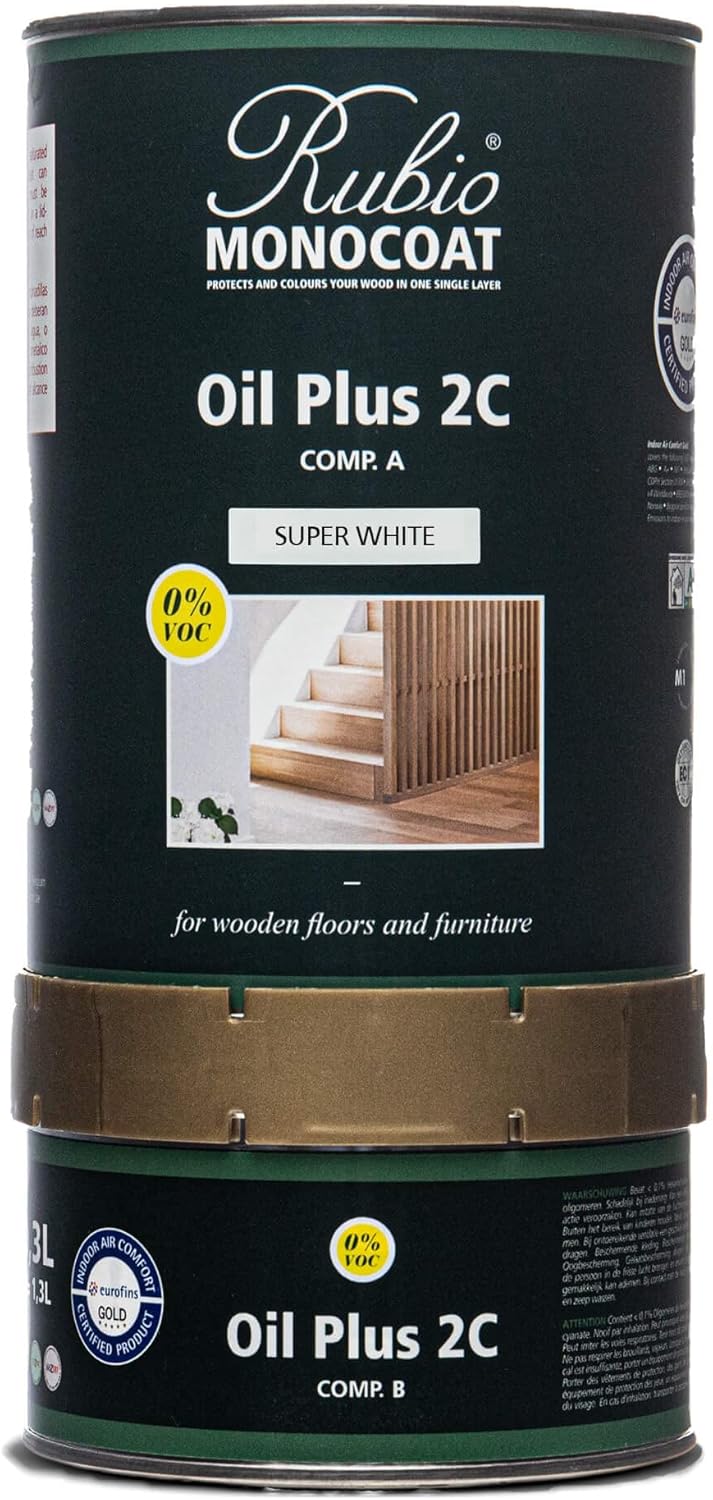 Rubio Monocoat Wood Stain & Finish - Eco-Friendly Super White