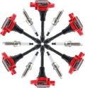 CarBole Ignition Coils with Spark Plug Pack of 6 - Reliable V6