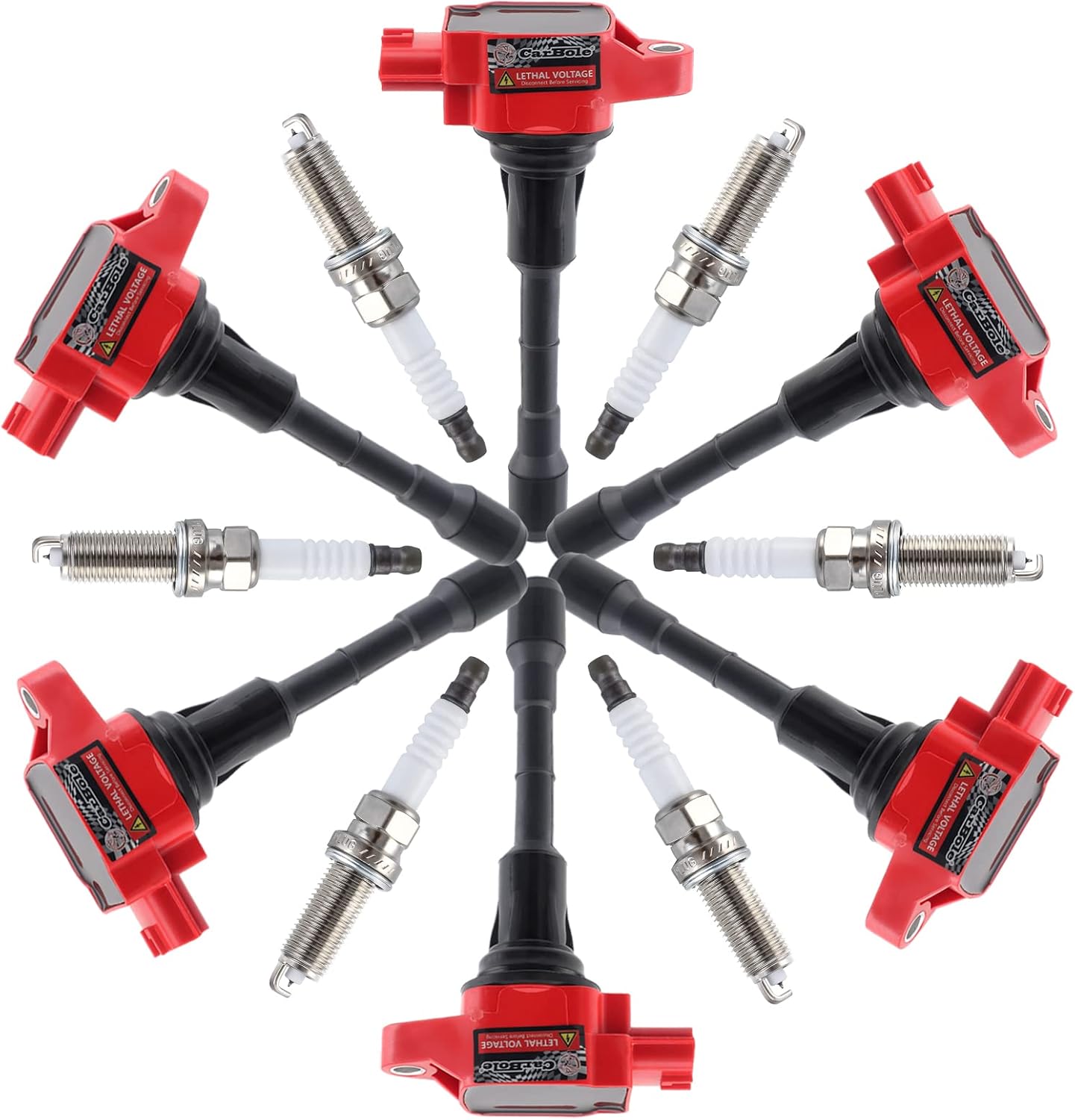 CarBole Ignition Coils with Spark Plug for Nissan Vehicles