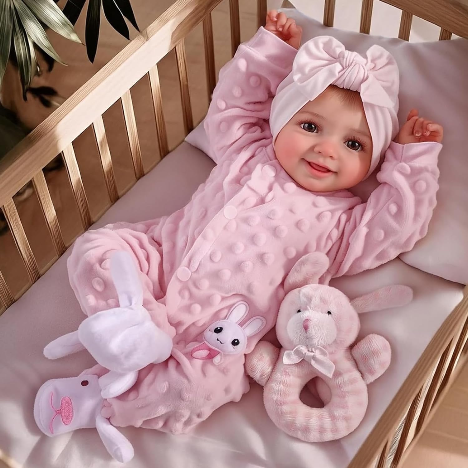 Lifelike 17 Inch Drink and Wet Reborn Baby Doll for Girls