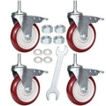 DICASAL 5 Inch Swivel Stem Casters UNC 1/2-13x1-1/2 - Heavy Duty