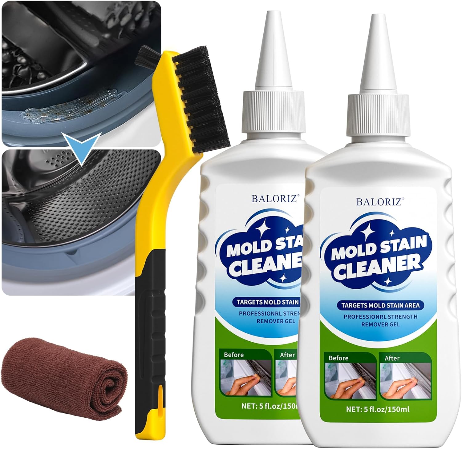 2-Pack Home Washer Cleaner for Seals & Grout - BALORIZ