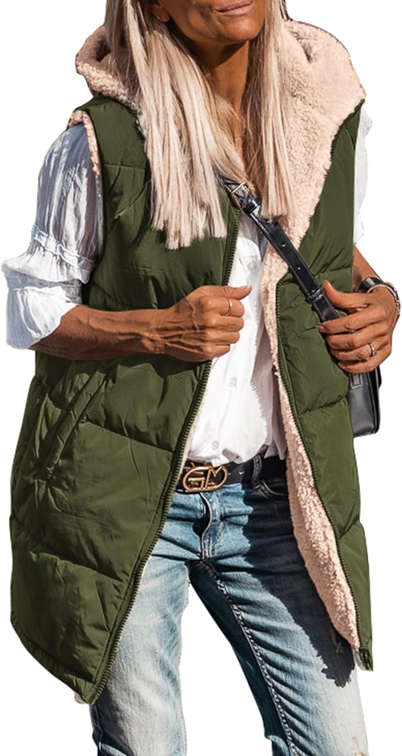 Reversible Fleece Vests for Women - Stylish and Warm Outerwear