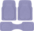 Carbella Rubber Lavender 4-Piece Car Floor Mats - Cute All-Weather Set