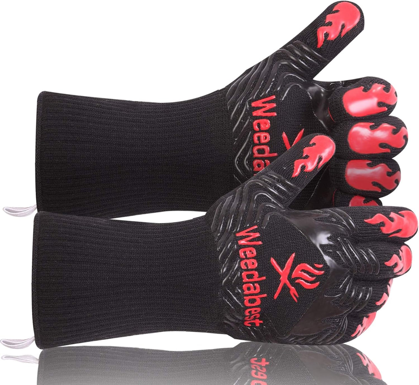 WEEDABEST Heat Resistant BBQ Gloves for Professional Grillers