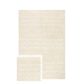 Baby Play Mat for Floor 4x6ft Beige - Soft Non Toxic EVA Foam