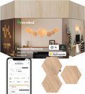 Nanoleaf Elements Wood Look Smart Wall Lights - Warm Hexagon Panels