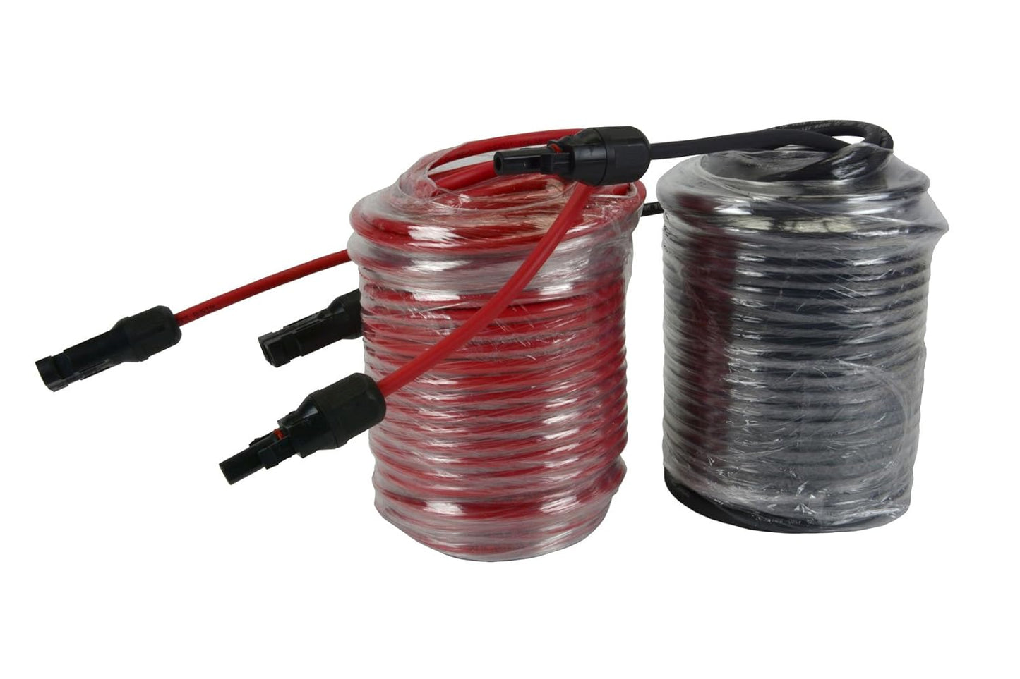 TEMCo 100ft Red + 100ft Black 10 AWG Solar Panel Extension Cable