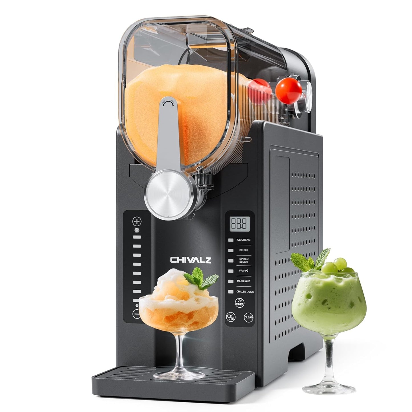 Slushie Machine No Ice Needed for Home with 6 Preset Programs