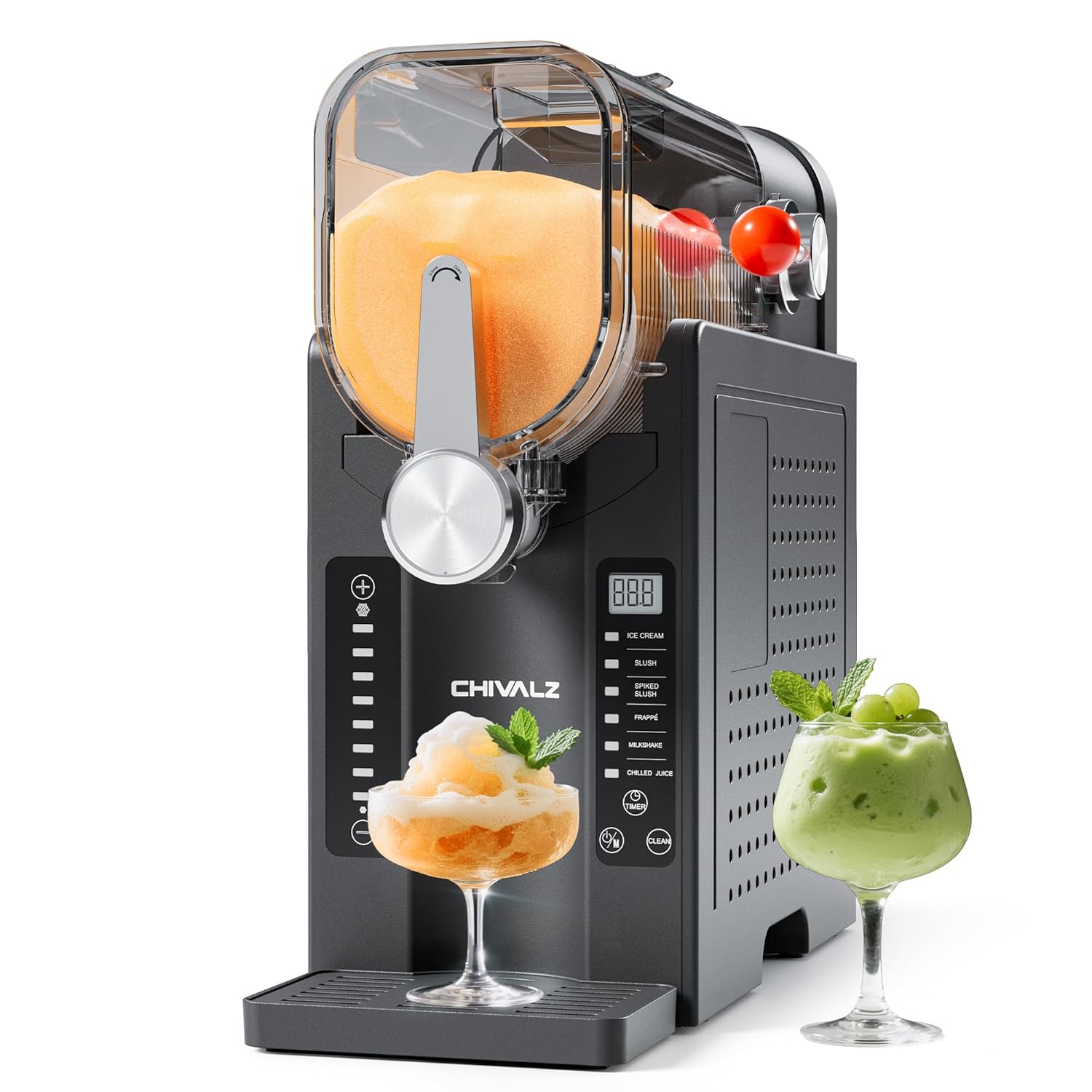Slushie Machine No Ice Needed for Home with 6 Preset Programs