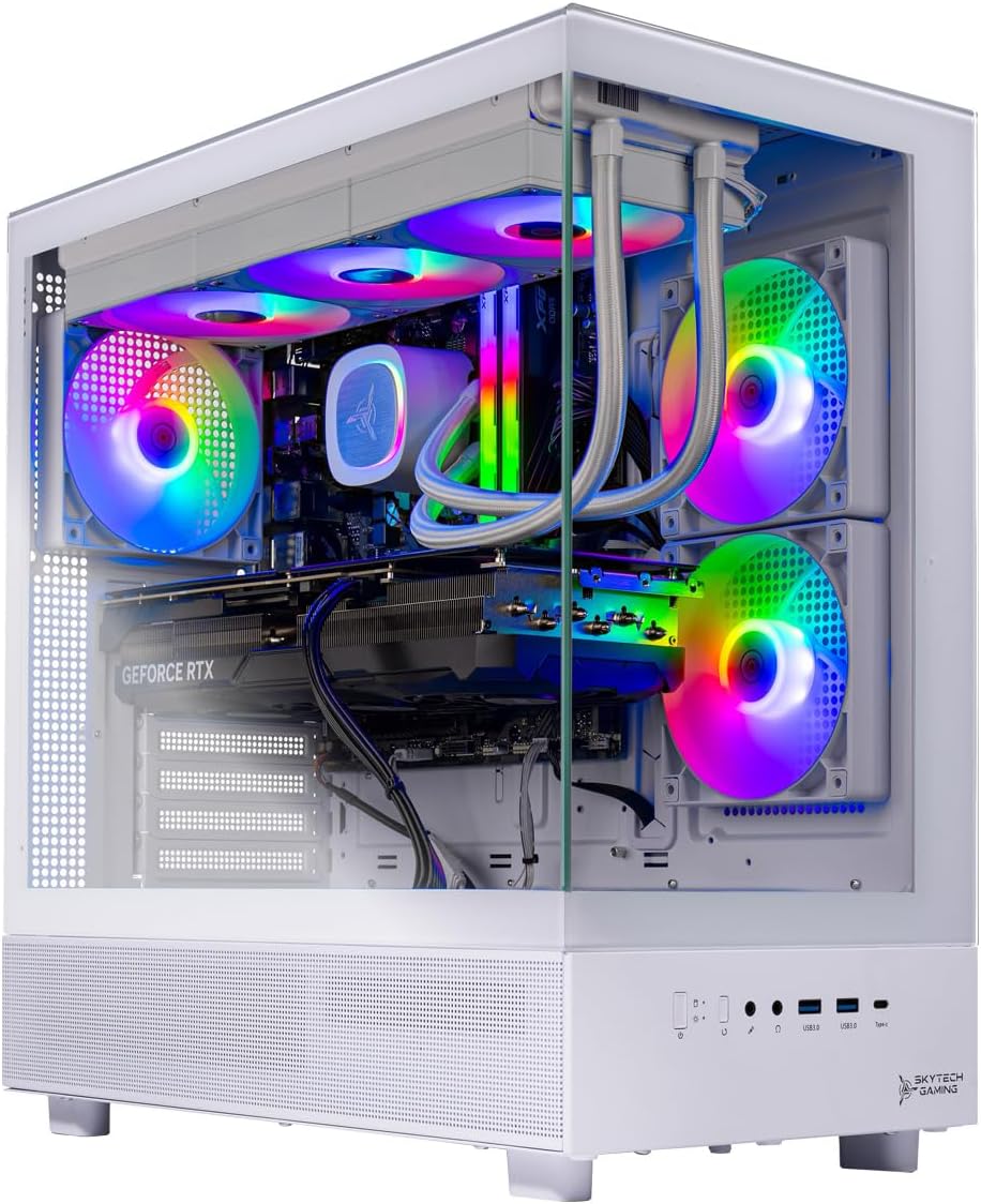 Skytech Gaming Azure 3 Desktop PC with Ryzen 7 and RTX 4060