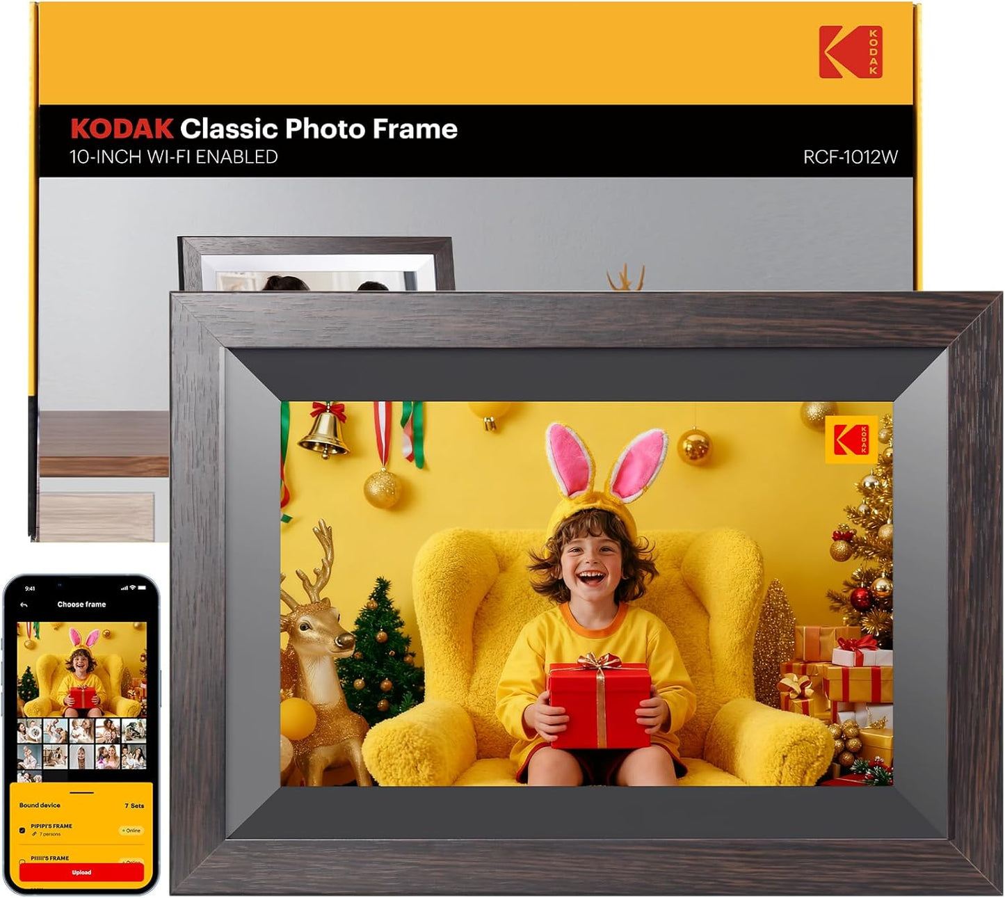 KODAK 10.1 Inch WiFi Digital Picture Frame with 32GB Storage