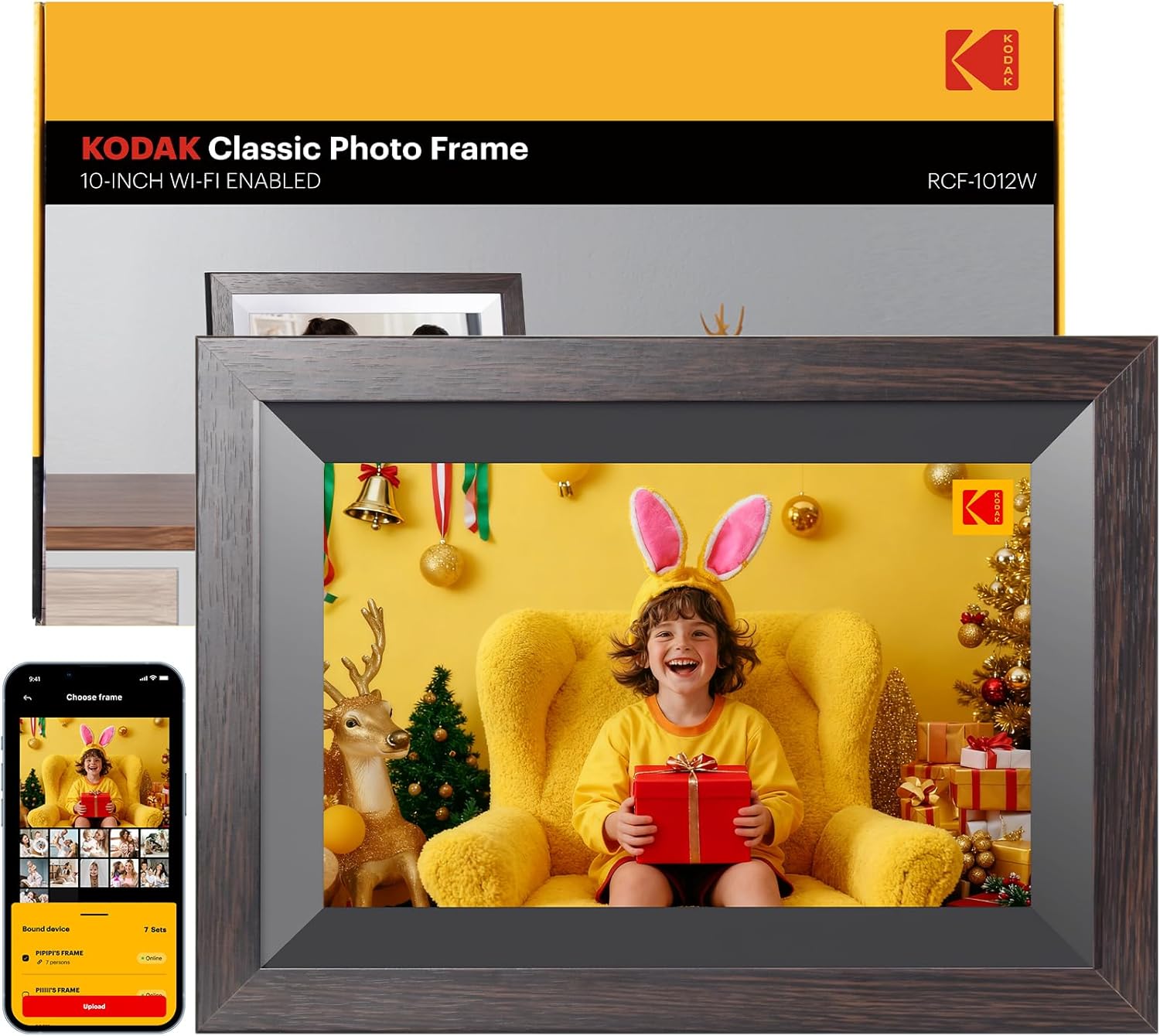 KODAK 10.1 Inch WiFi Digital Picture Frame with 32GB Storage