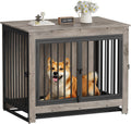 Dog Crate Furniture - Modern Wooden Dog Crate End Table