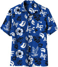 NCAA Mens Hawaiian Floral Button Down Shirt for Game Day Style